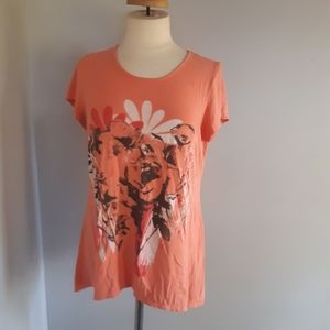 5/10$ Laura petite short sleeve blouse Size L